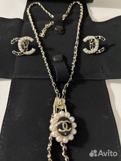Колье и серьги шанель