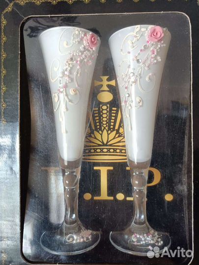 Продам новые свадебные свечи, бокалы