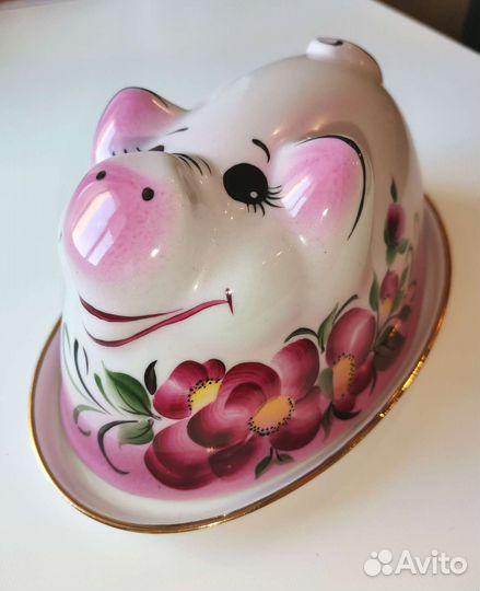 Масленка фарфор Добруш СССР