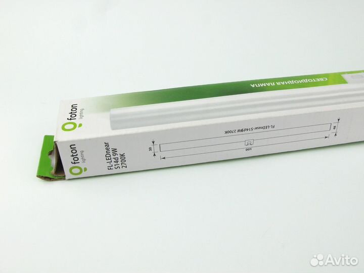 Лампа светодиодная S14d 9W 2700K 500x48мм Foton
