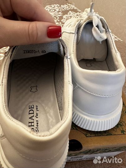Кеды женские из натуральной кожи