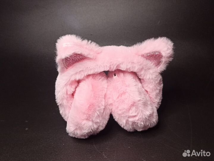 Плюшевые Bluetooth-наушники беспроводные с ушками