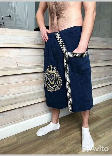 Банный набор с вышивкой вдв