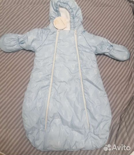 Комбинезон/Конверт на выписку для мальчика весна