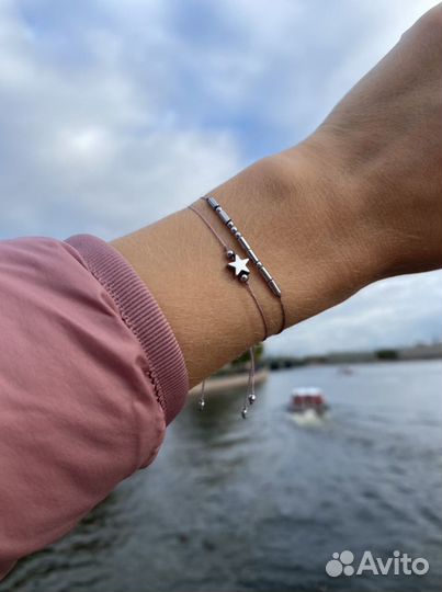 Браслет с шифром на азбуке Морзе «MorseCode»