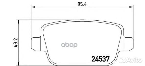 Колодки тормозные дисковые задн land rover free