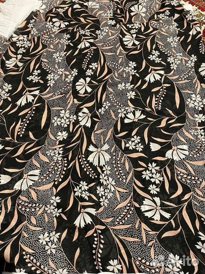 Отрез ткани СССР крепдешин жоржет шифон