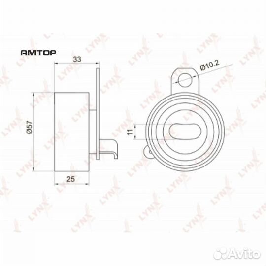 Lynxauto PB-1067 Ролик ремня грм lynxauto PB-1067