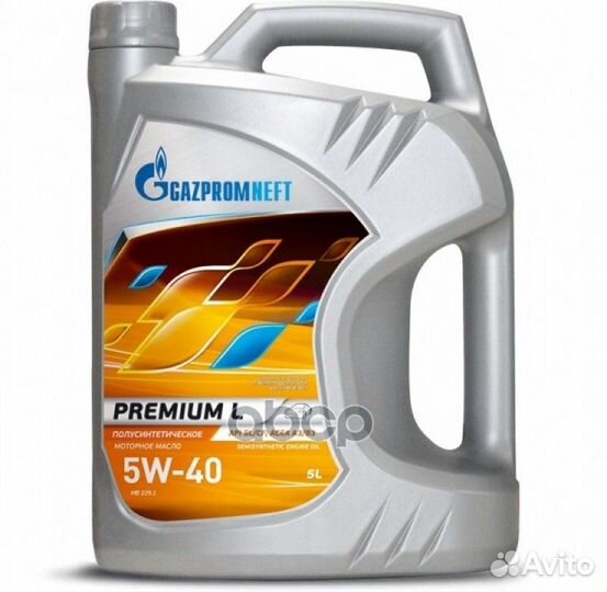 Масло моторное Gazpromneft Premium L 5W-40 полу