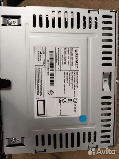 Штатная магнитола на Renault Duster