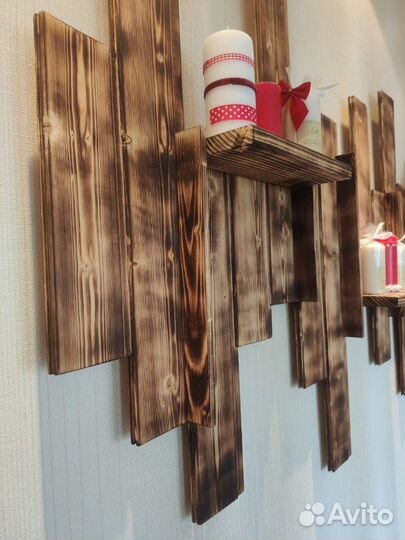 Деревянное панно 1,5х1 метр