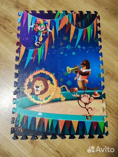 Детский коврик для ползания пазл