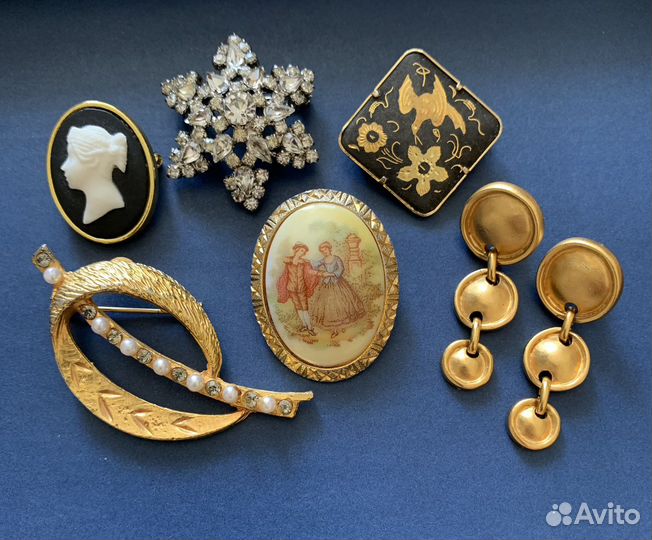 Броши Винтаж Англия Kigu Франция