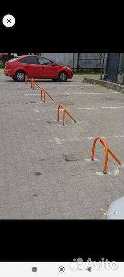 Установка парковочного барьера