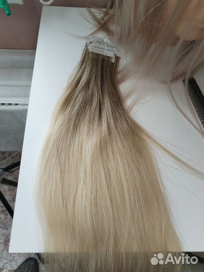 Волосы для наращивания 50см на лентах