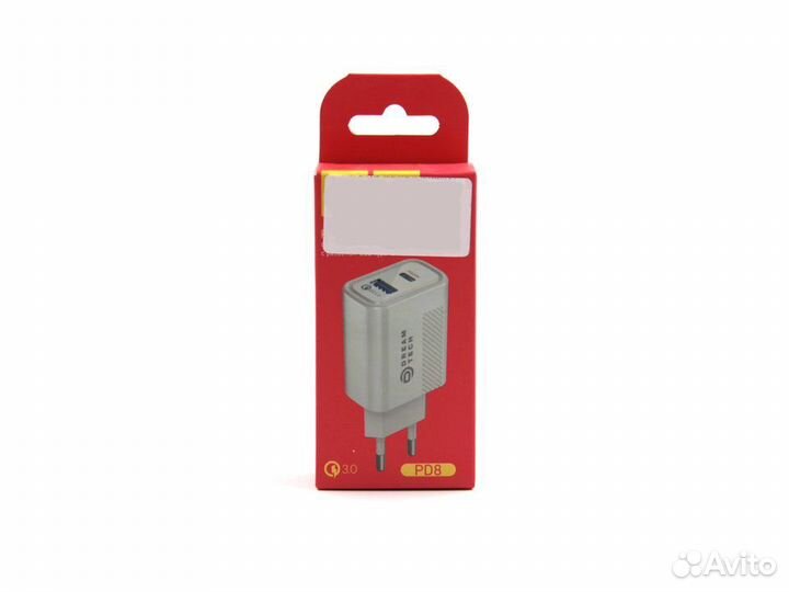Сетевая зарядка dream USB + Type-C QC3.0 3A 18W