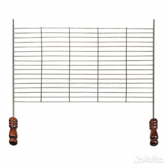 Сетка на мангал нержавеющая сталь с ручкой 50х40