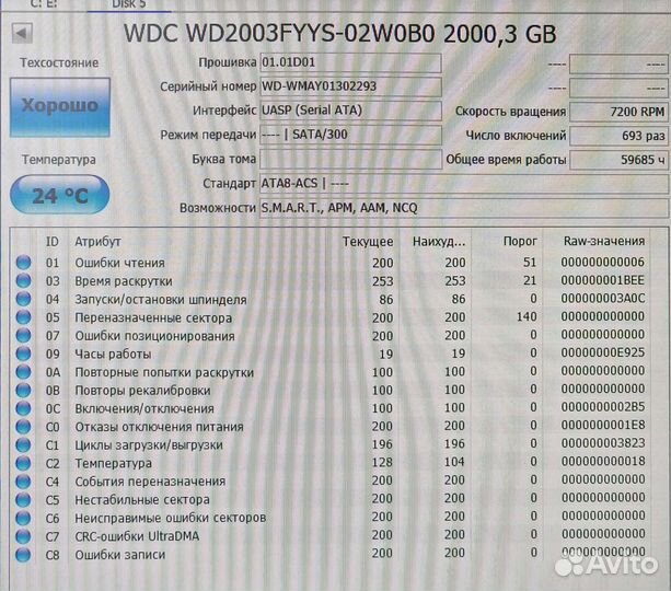 Жесткий диск WD Re 2 тб 3.5