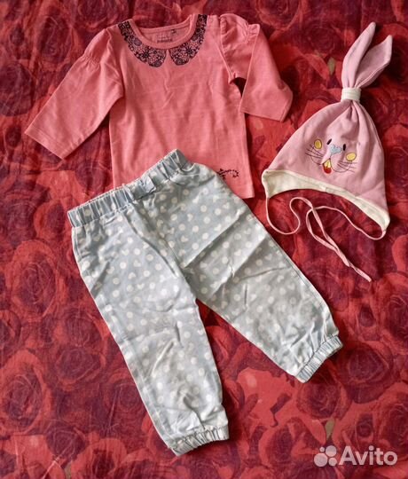 Вещи на девочку пакетом 6-12 месяцев