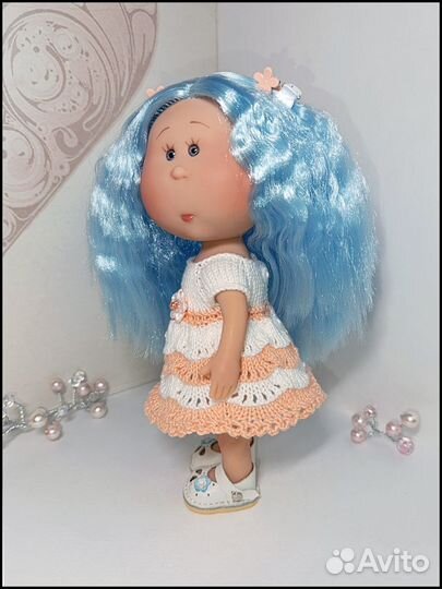 Платье для куклы мини Мия 23 см