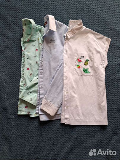 Рубашка для девочки 134 140