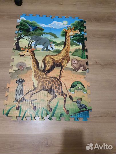 50 шт.Детский коврик для ползания пазл