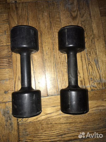 Гантели обрезиненные бу