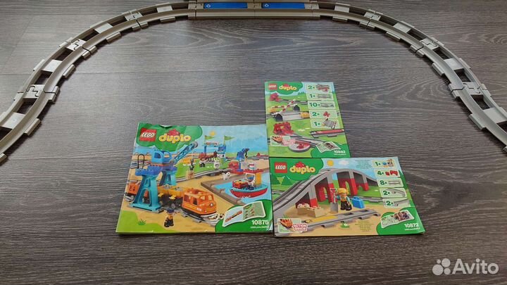 Lego duplo грузовой поезд 10875+10882+10872