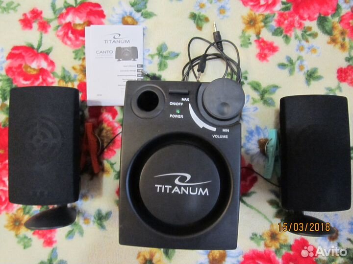 Titanum canto 2.1 multimedia speaker system