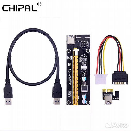 Райзер chipal ver006s PCI-E Molex
