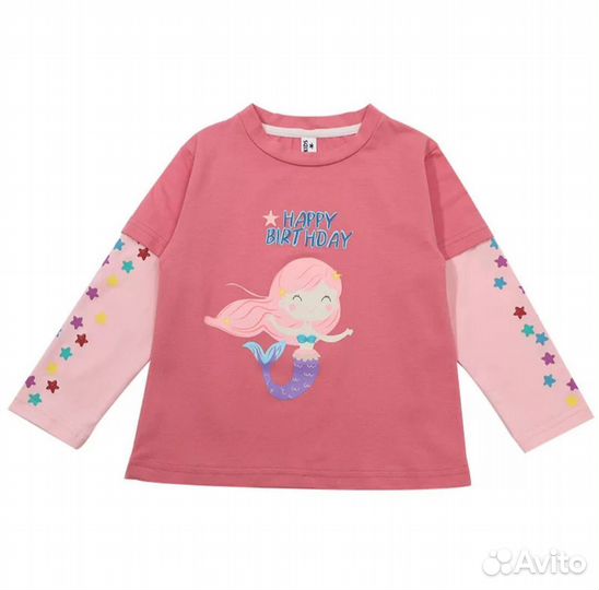 Лонгслив для девочки (размеры: от 80 до 92)