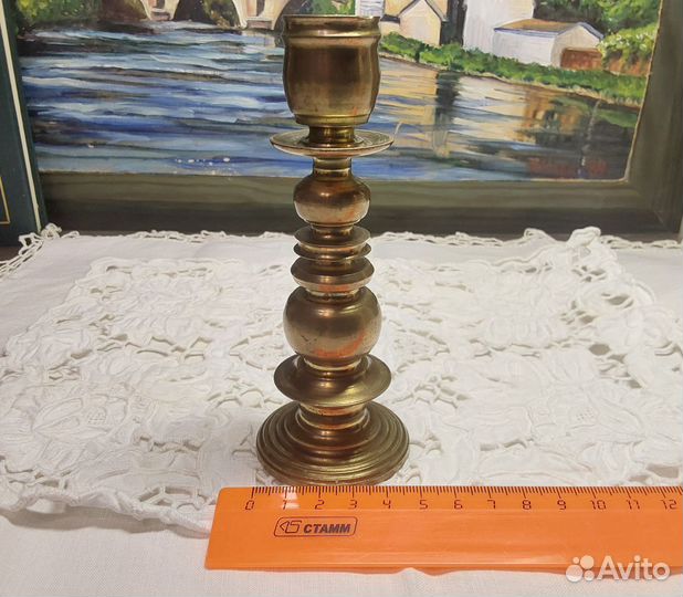 Подсвечник латунь СССР