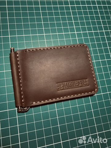 Зажим для денег из кожи