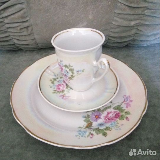 Новый кофейный набор 5 персон 20 предметов клеймо