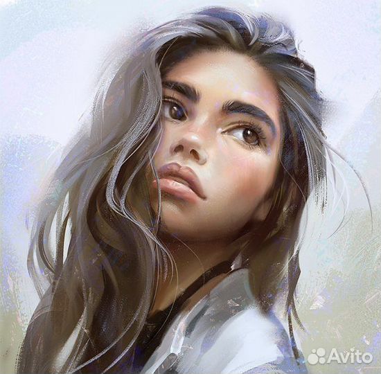 Портрет по фото, печать на холсте