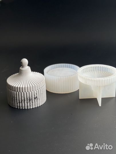 Силиконовая форма/молд для гипса, кашпо, свечей