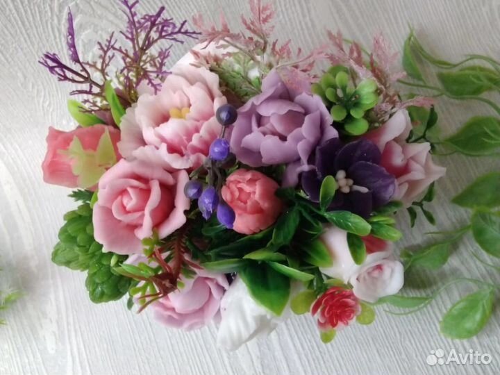 Букетики из мыла (ручная работа)