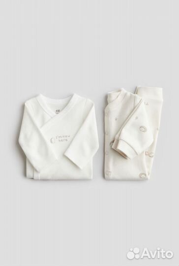 Комплект 3в1: боди, слип и шапочка H&M 62