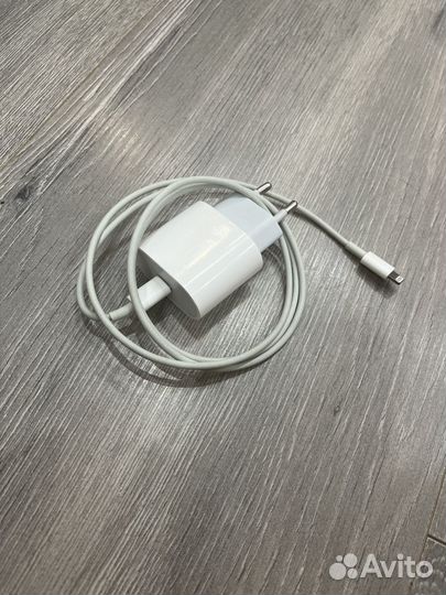 Оригинальная быстрая зарядка apple 20w блок+провод