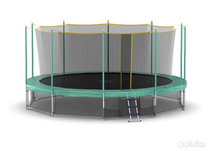 Батут Hasttings 15ft 4,57м с сеткой и лестницей