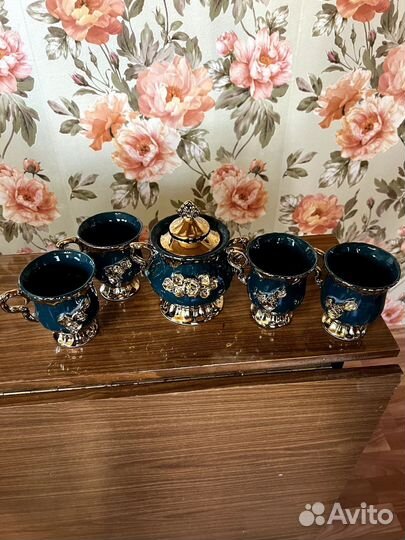 Чайный сервиз зеленый