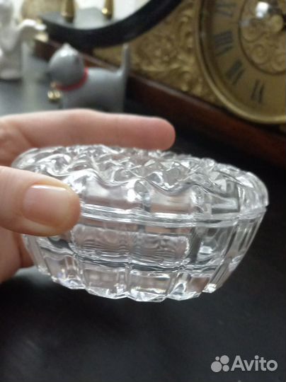 Шкатулка для украшений хрусталь, винтаж