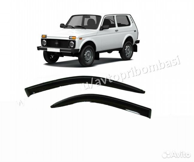 Ветровики ваз Нива 2121 3 двери, Урбан Дефлекторы