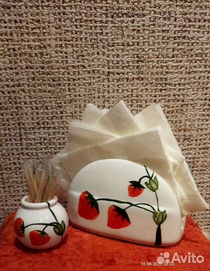 Салфетница и подставка под зубочистки