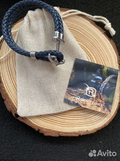 Кожаный мужской браслет, унисекс