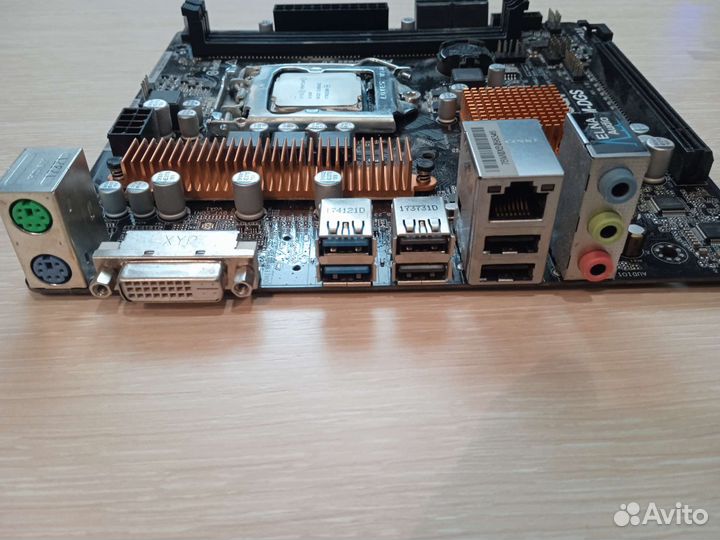 Мат.плата asrock h110m-dgs + pentium g4560 + кулер