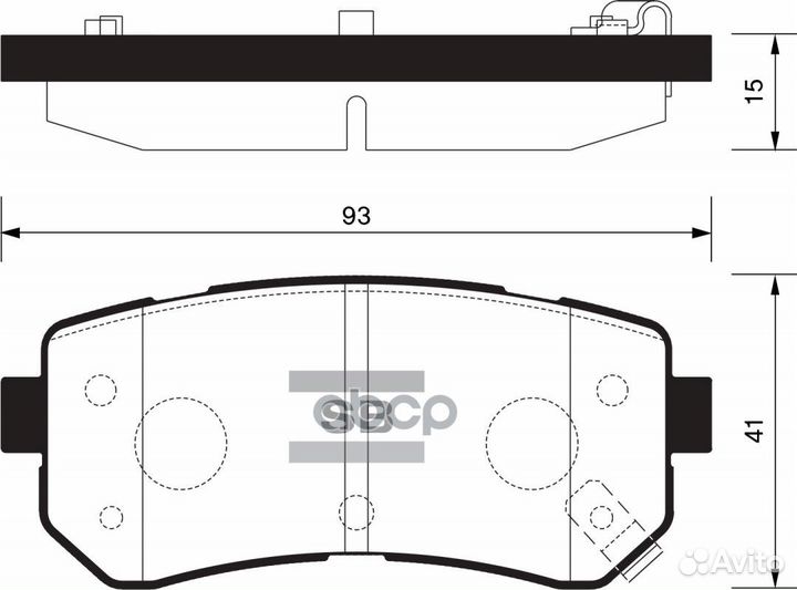 Колодки тормозные дисковые зад SP1406 Sangsin b