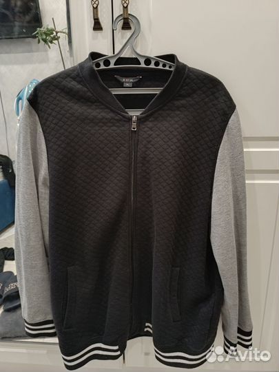 Кофта бомбер мужская 52 размер