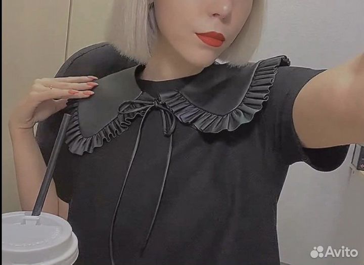 Съемный кожаный воротник