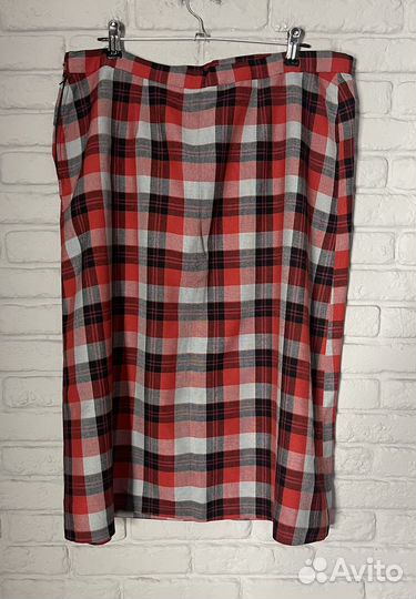 Юбка в клетку винтаж 80-е гг